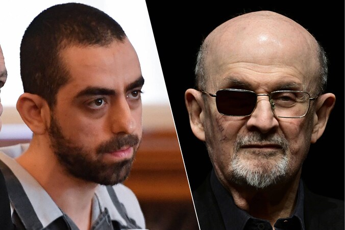 Hadi Matar stak schrijver Salman Rushdie in 2022 een tiental keer in zijn nek, gezicht en buik. 