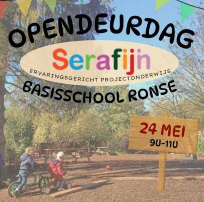 Basisschool Serafijn in Ronse houdt opendeurdag op 24 mei