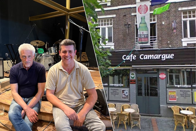 Wim Vanschooren en Kristof Royackers van Macca Club Hasselt. / Café Camargue in Genk.