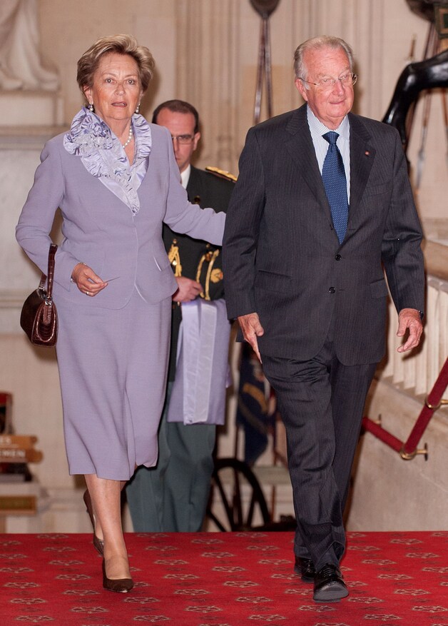 Koningin Paola en koning Albert.