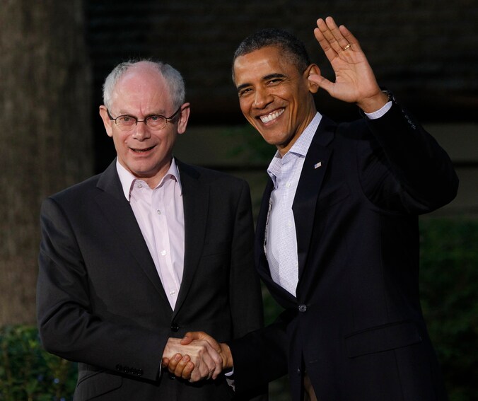 Van Rompuy en Obama.