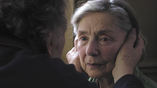 De Franse actrice Emmanuelle Riva in 'Amour'.