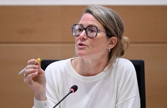 Minister van Asiel en Migratie Anneleen Van Bossuyt (N-VA). 