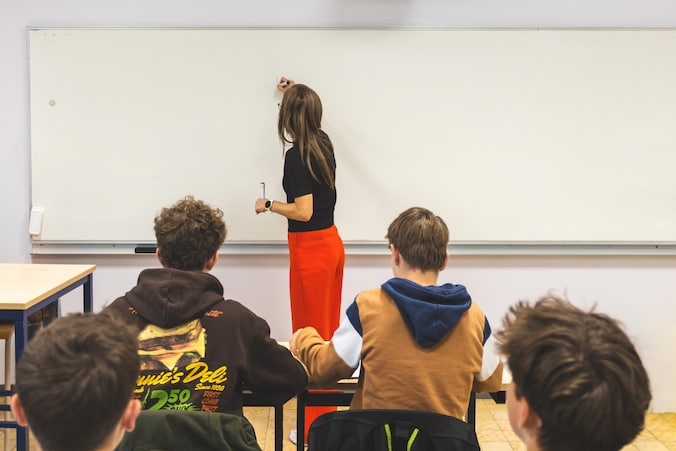 Illustratiebeeld. Een middelbare school in Neerpelt. (06/06/25) 