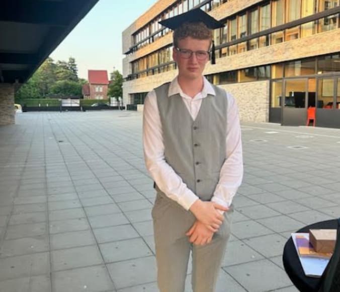 Jarne Neutjens studeert af aan Atlas College in Genk