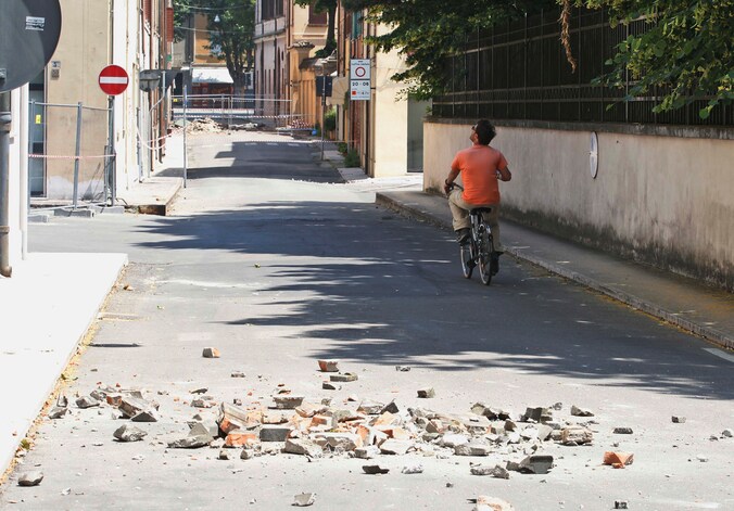 Eind mei zorgde twee hevige aarbevingen nog voor dood en vernieling in Italië.