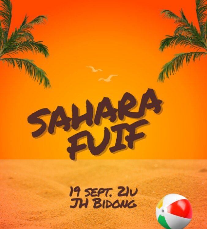 Affiche van Saharafuif in Lede.