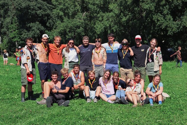 De leidingsploeg van Scouts Prins Boudewijn in 2025.