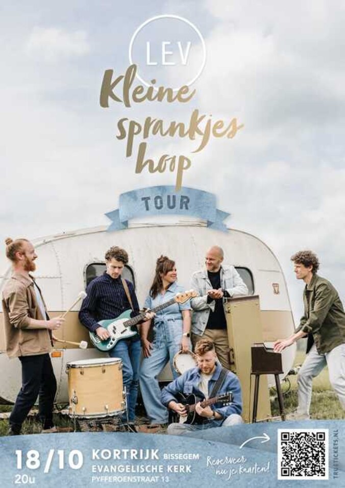 De flyer van de band LEV