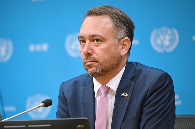 Minister van Buitenlandse Zaken Maxime Prévot (Les Engagés)