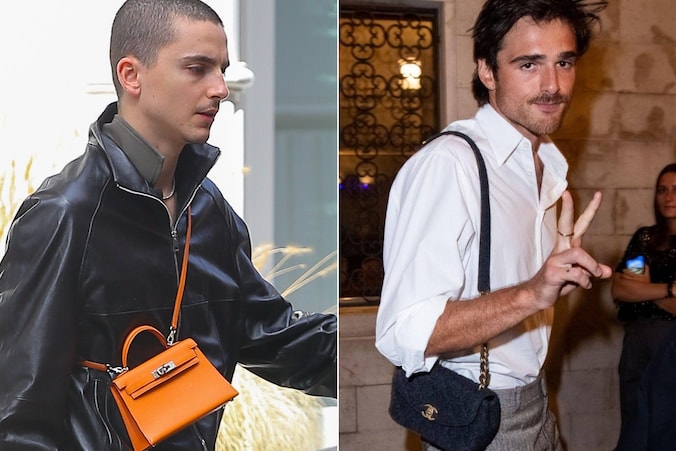 Zowel Timothée Chalamet als Jacob Elordi worden regelmatig met een handtas gespot.