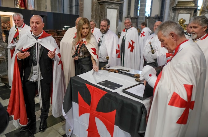De Tempeliers kwamen samen in de Onze-Lieve-Vrouwekerk.