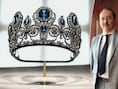 Links: de tiara van koningin Marie-Amélie en koningin Hortense, die onder andere werden gestolen. / Rechts: goudexpert Jelle Oostvogels.