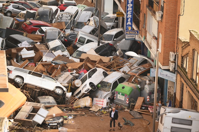 De overstromingen in Valencia vorig jaar