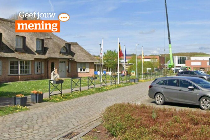 Archiefbeeld van het Nieuw Centrum in Spiere.