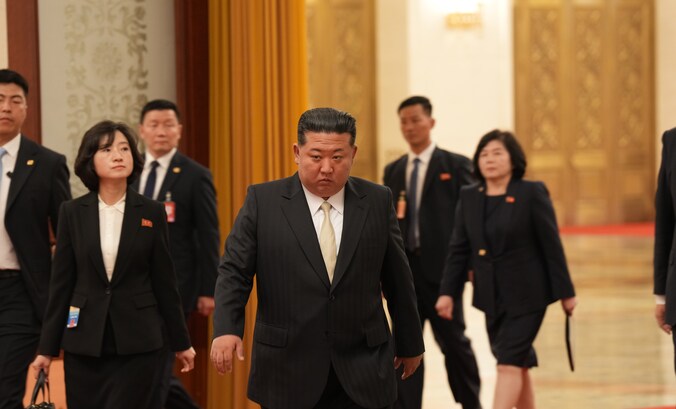 De Noord-Koreaanse dictator Kim. 