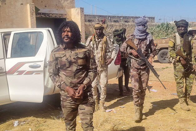 Leden van de paramilitaire Rapid Support Forces (RSF) in El Fasher, in de Soedanese regio Darfoer.