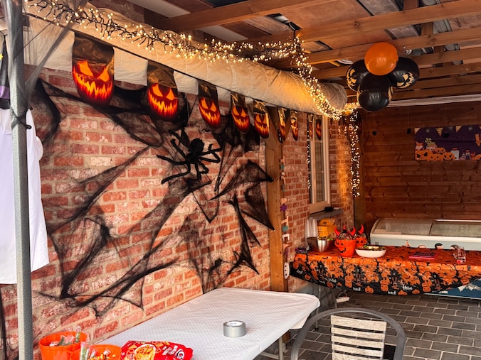 Halloween in Stripfigurenwijk in Temse.