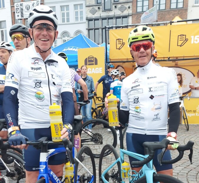 Eddy Peeters (links) en Jos Vanherck doen binnenkort (opnieuw) mee aan de 1000 km voor Kom Op Tegen Kanker.