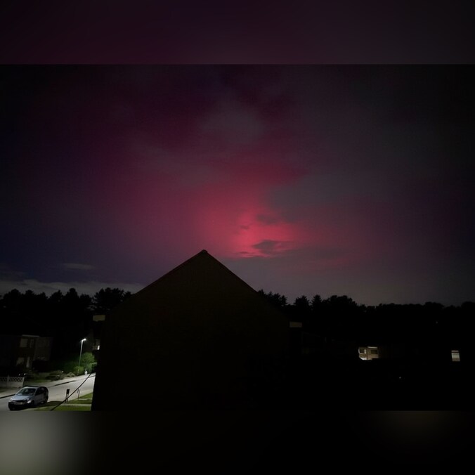 Ook in Herentals werd afgelopen nacht het noorderlicht gespot.