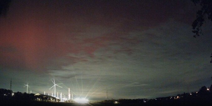 In Beerse werd afgelopen nacht het noorderlicht gespot