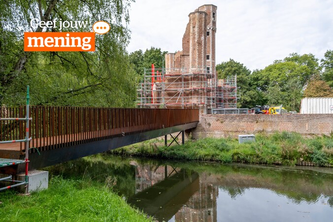 Nieuwe brug voor kasteelruïne Ter Elst in Duffel