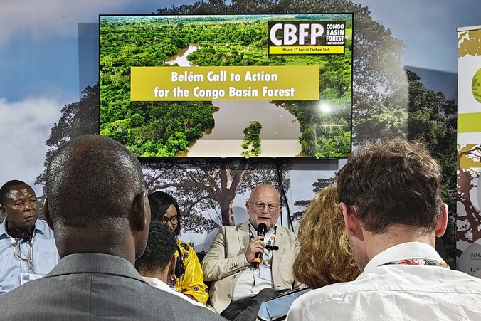 Klimaatminister Jean-Luc Crucke op de VN-klimaattop COP30 in Belem in Brazilië.