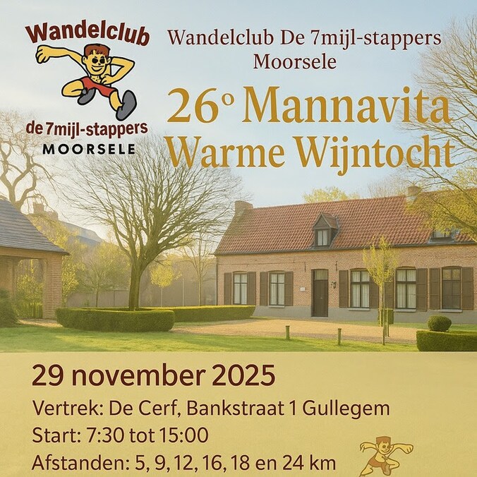 Het promomateriaal van de Warme Wijntocht
