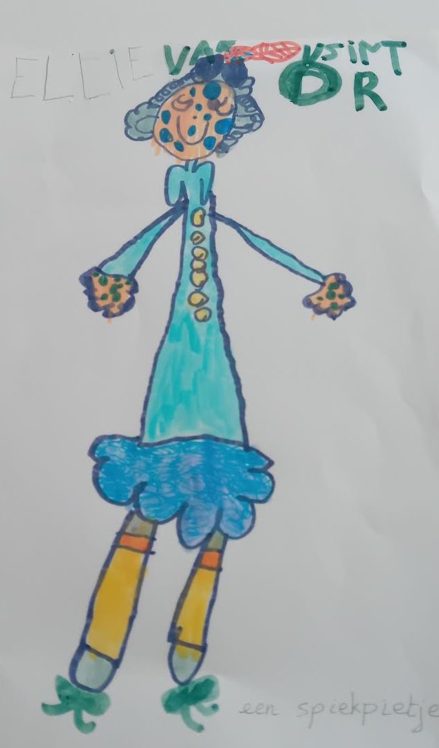 Tekeningen en brieven voor Sinterklaas (voor dialoog). 