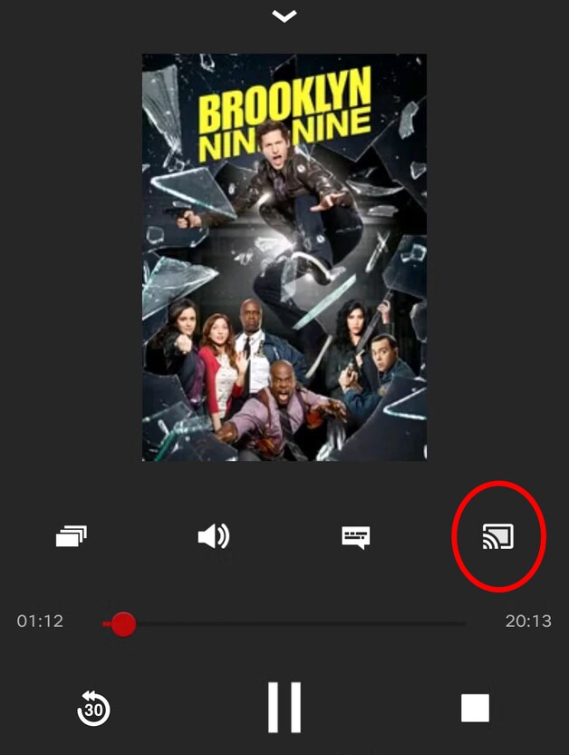 Om van je telefoon naar je televisie te kunnen casten, moest je op zoek naar dit symbooltje.