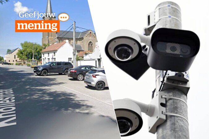 De Knollestraat in Veurne/ Trajectcamera’s.