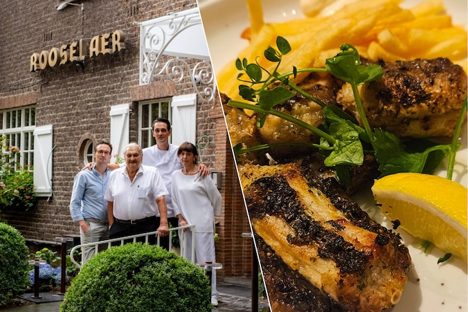De broers Henrick en Corneel Ringoir van De Rooselaer in Heusden (l.) serveren onder meer op houtvuur gegrilde paling (r.).