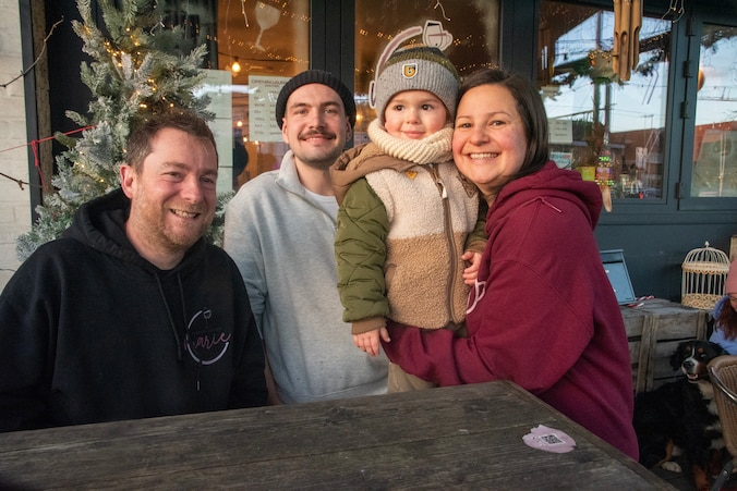 Jorgen, Jelle, Marie en Leo.