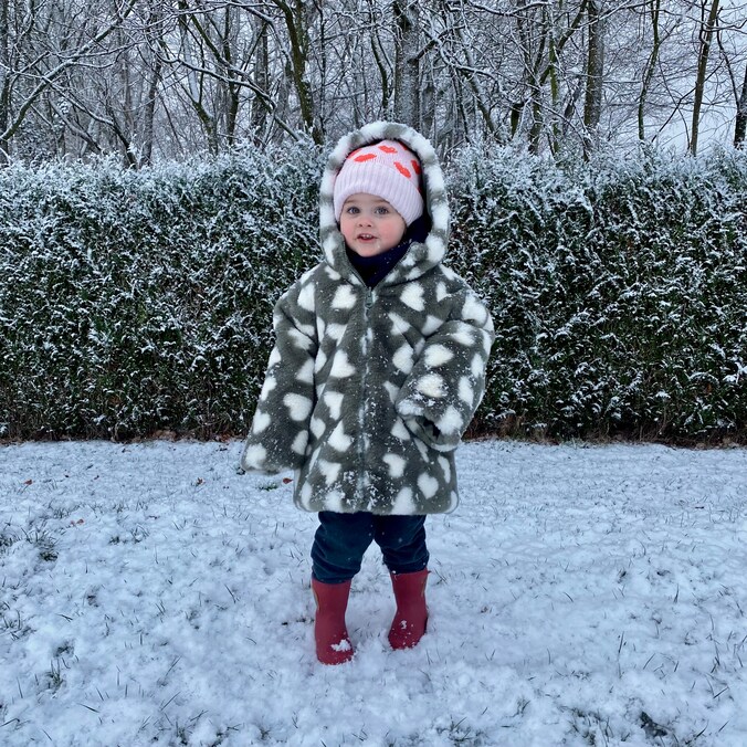 Sneeuwplezier in het Limburgse Ham.