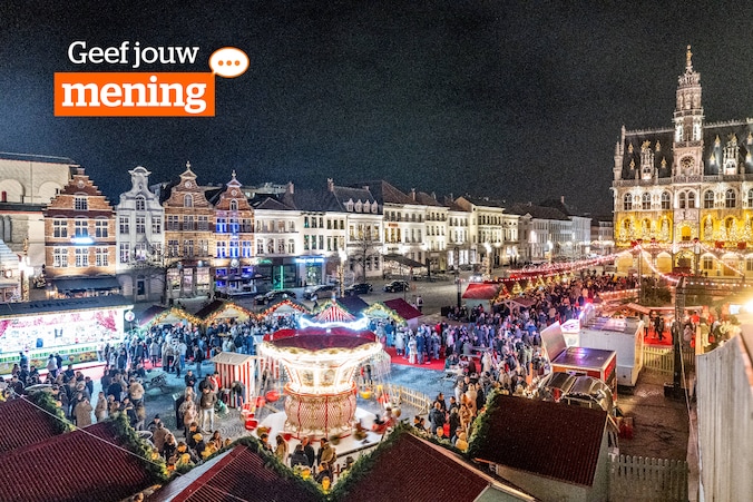 Winterdorp en kerstmarkt in Oudenaarde.