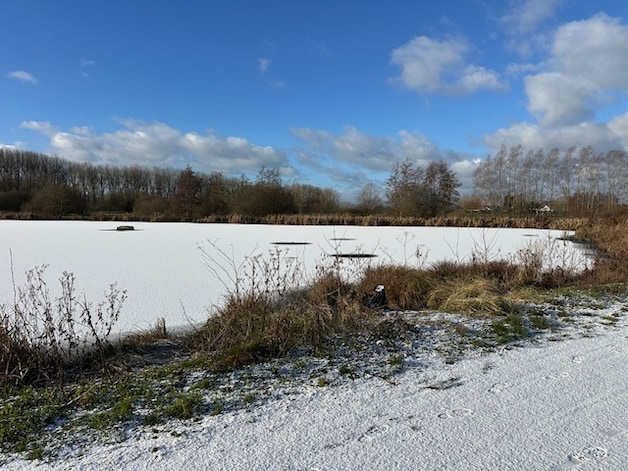 Mooie sfeerbeelden van de sneeuw in Berlare.