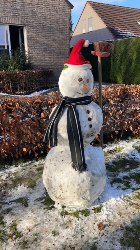 De sneeuwman van Marcel