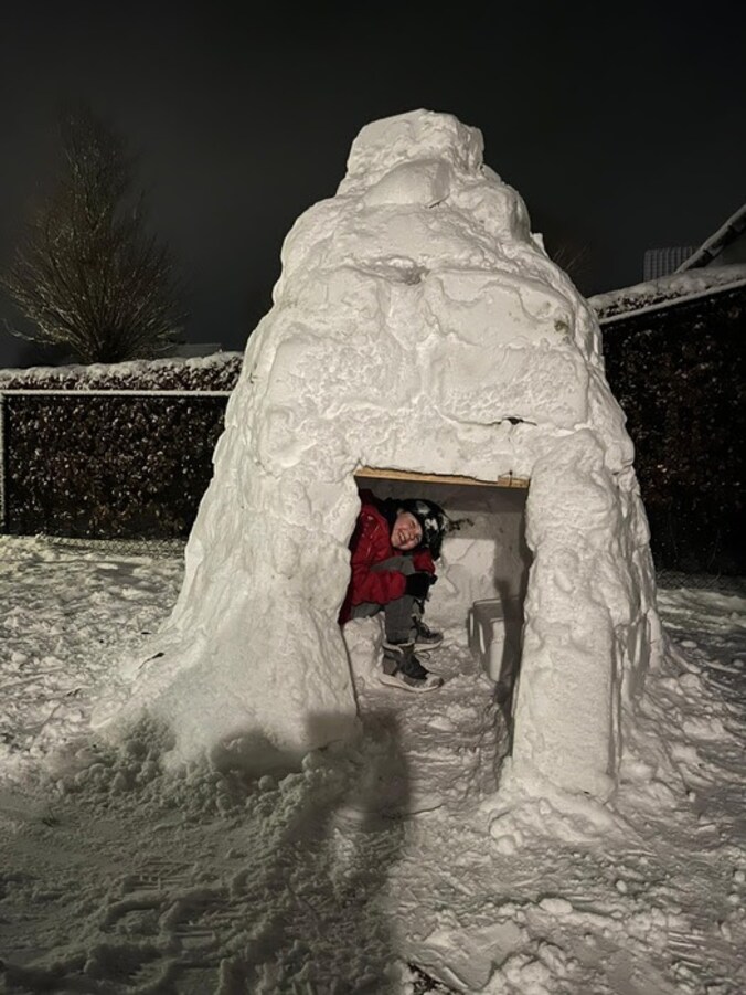 Zowaar een iglo in Mol.