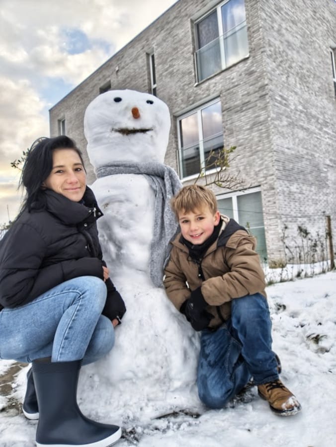 Verse laag sneeuw zorgt voor winterplezier in Zwevegem