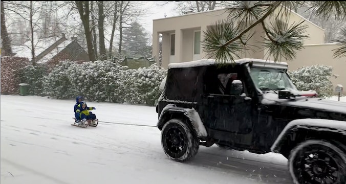 Sneeuwpret in Stevoort! 