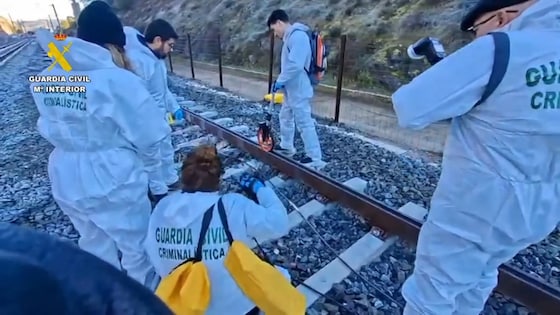 Hulpverleners op het spoor
