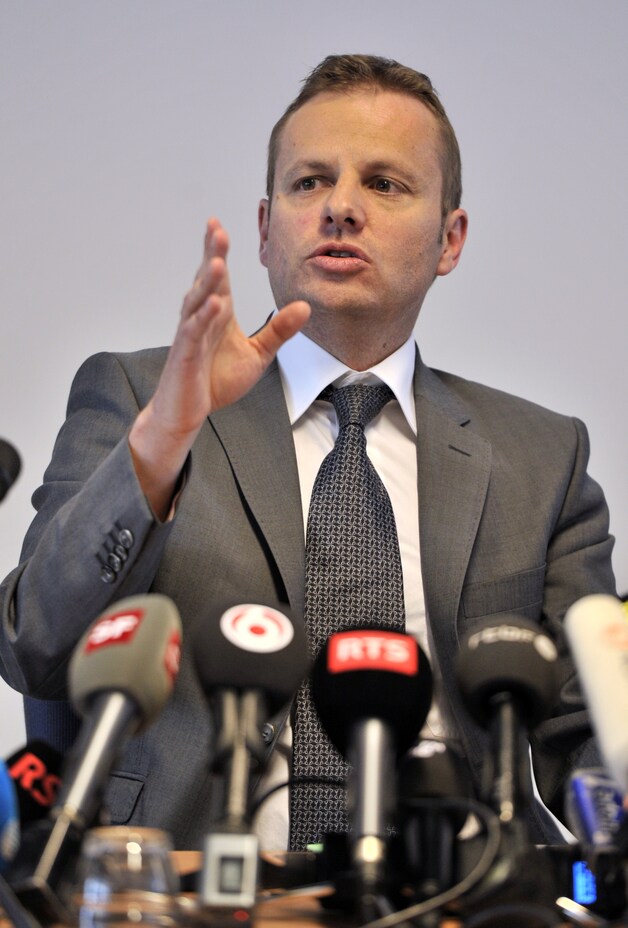 Procureur Olivier Elsig, op de persconferentie op 15 juni.
