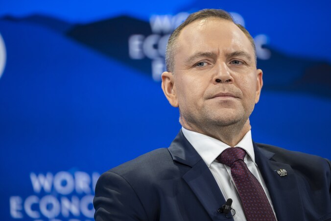 De Poolse president Karol Nawrocki.