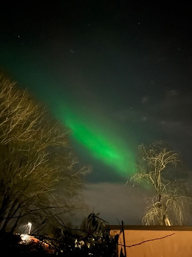 Het noorderlicht was goed te zien in de regio Brugge.