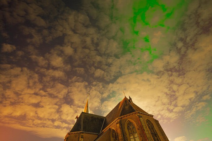 Een lezer uit Zandhoven kon de kleurschakeringen van het noorderlicht vastleggen op beeld.