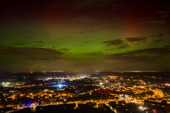 Een lezer uit Aarschot kon de kleurschakeringen van het noorderlicht vastleggen op beeld.