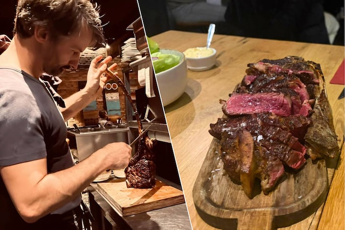 Chef Steven Vercouillie (43) van Lot56 in Izegem. / Txogitxu, extreem mals vlees uit het Baskenland.