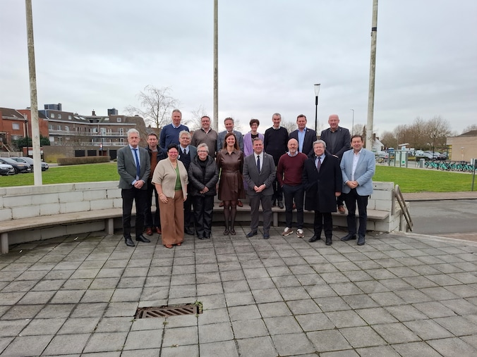 De burgemeesters van het Midwestoverleg kwamen samen voor een nieuwjaarsbijeenkomst.
