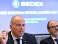 Theo Francken op de presentatie van de defensiebeurs Bedex