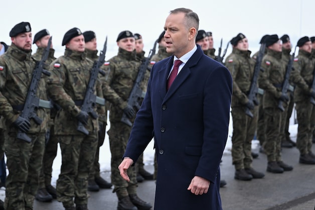De Poolse president Karol Nawrocki.